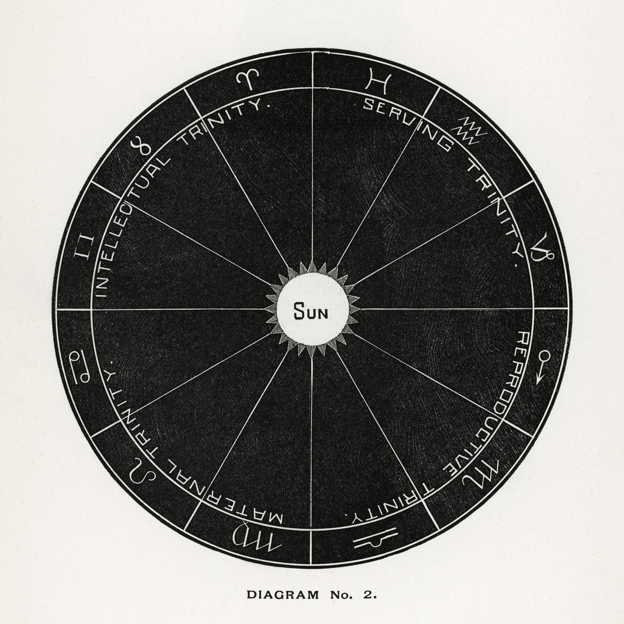 Diagram no.2 - Solar Biology by Hiram Erastus Butler (1841–1916)