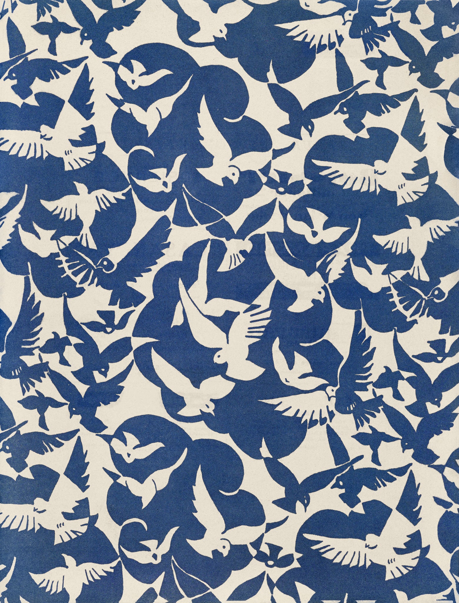 Pigeons in white and blue (1928)