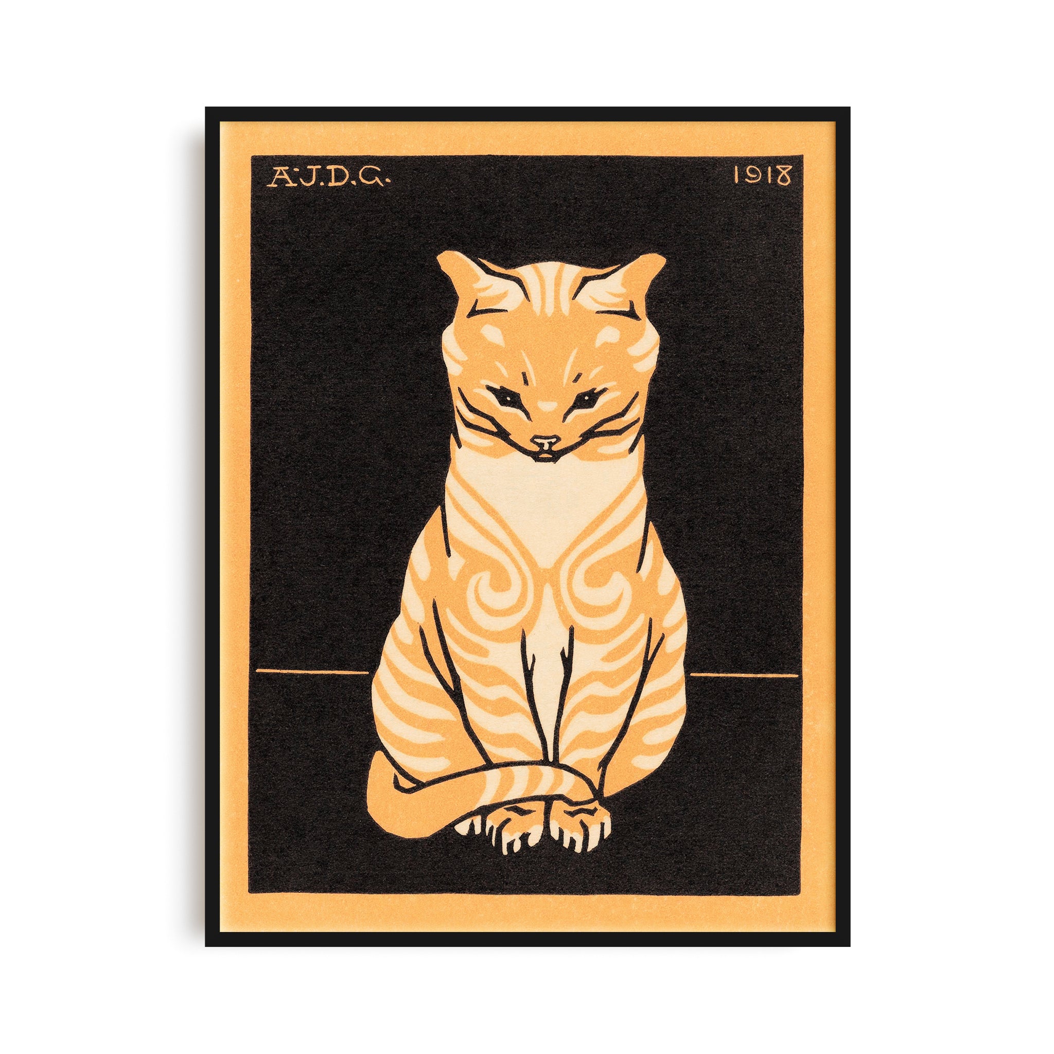 Sitting Cat (1918) by Julie de Graag